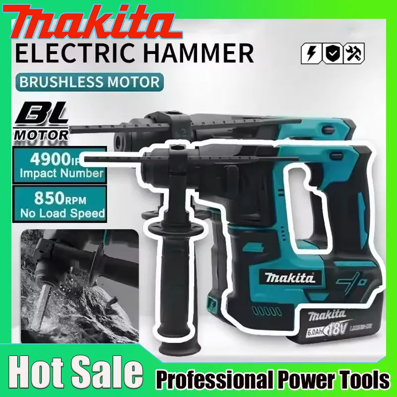 Power Tools Hammer - مثقاب كهربائي لاسلكي ماكيتا بدون فرشاة