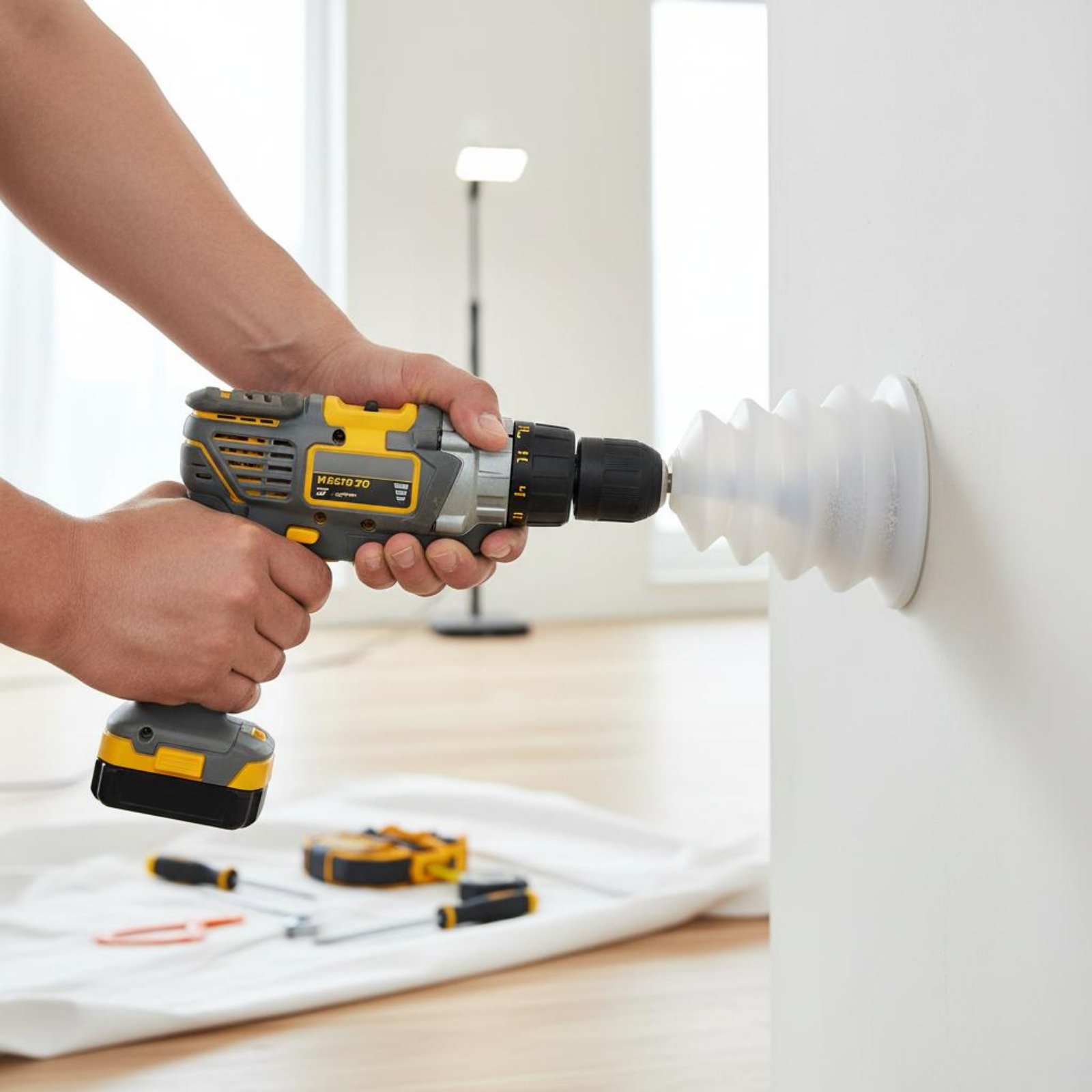 Power Tools Hammer - وعاء لجمع غبار الحفر سهل التركيب،