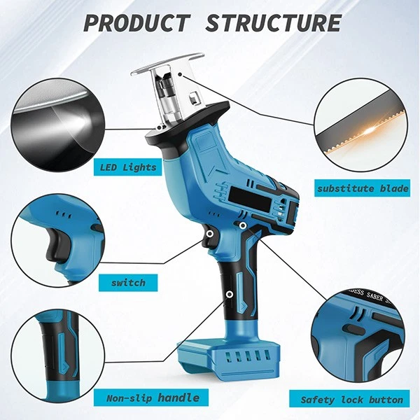 منشار ترددي لاسلكي لبطارية ماك - مراجعة Reciprocating Saw Cordless وسعره