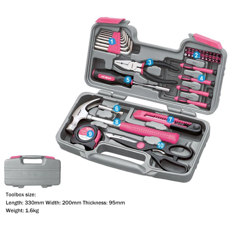 مجموعة أدوات يدوية وردية، مفك  - مراجعة Power Tools Pink وسعره