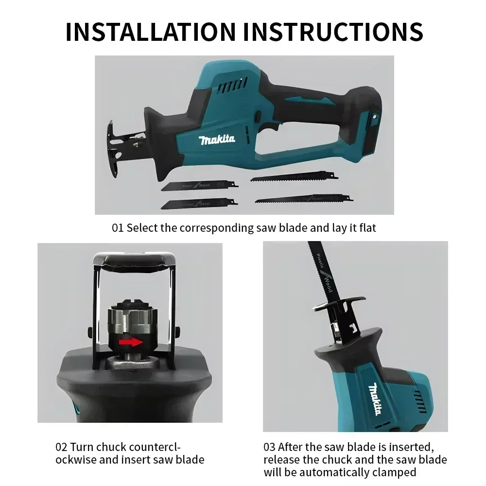 منشار كهربائي لاسلكي من ماكيتا - مراجعة Reciprocating Saw Cordless وسعره