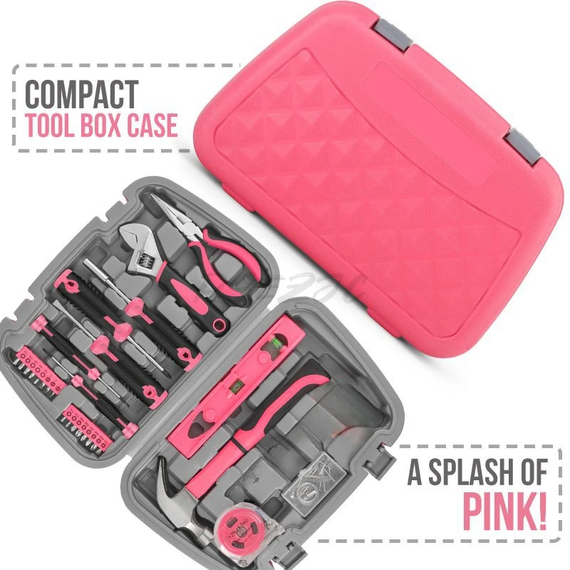 صندوق أدوات نسائي باللون الورد - مراجعة Power Tools Pink وسعره