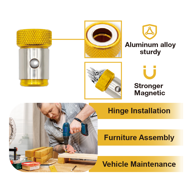 حامل رؤوس مفكات مغناطيسي عالمي - مراجعة Power Tools Yellow Color وسعره