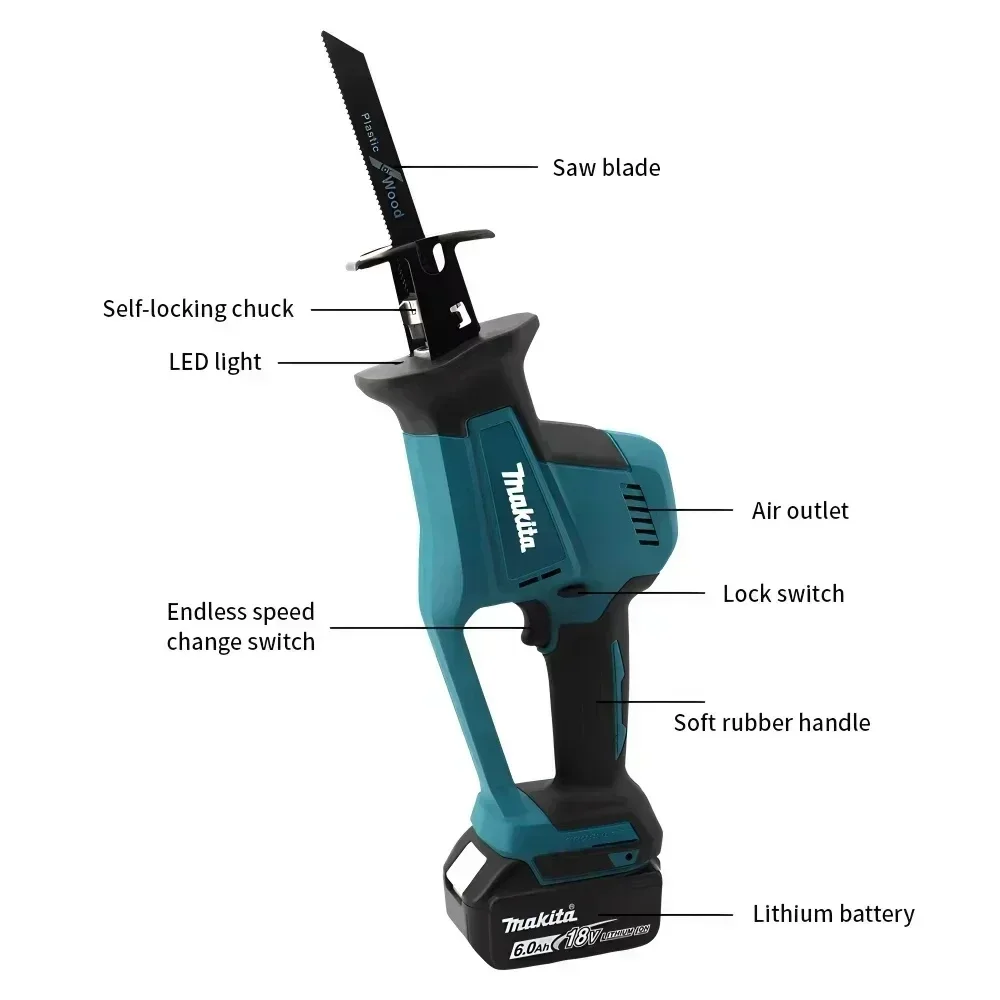 ماكيتا DJR189 منشار كهربائي لا - مراجعة Reciprocating Saw Cordless وسعره