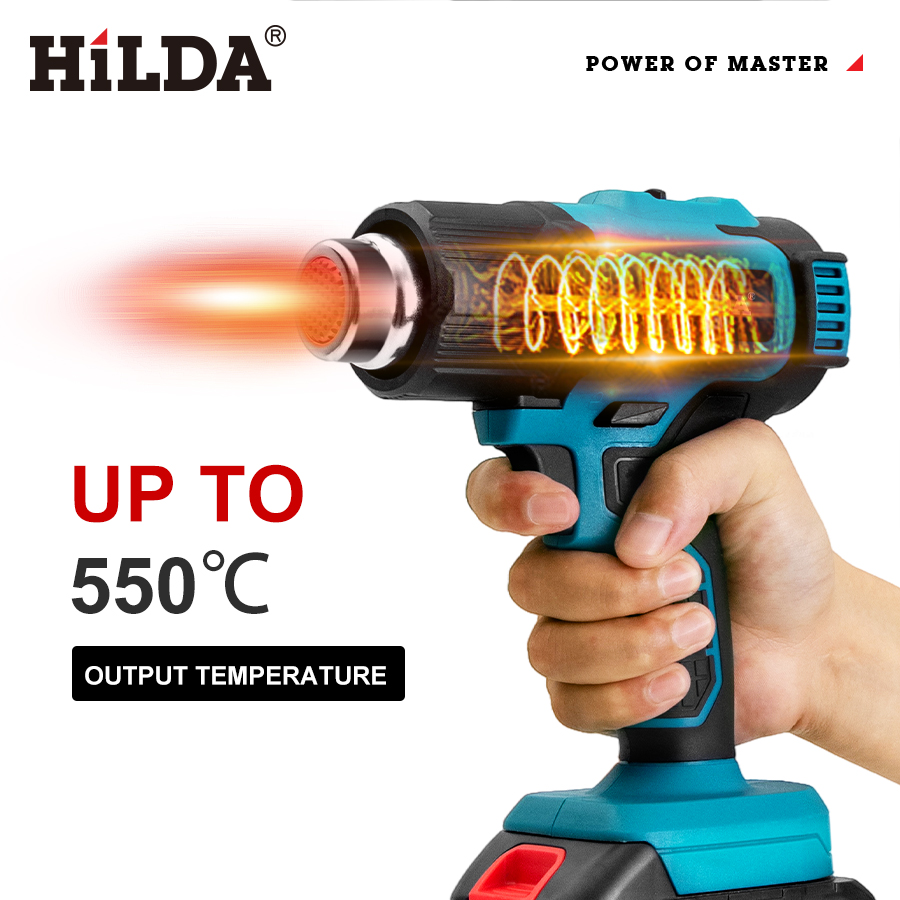 مسدس هواء ساخن محمول من هيلدا  - مراجعة Power Tools Pink وسعره
