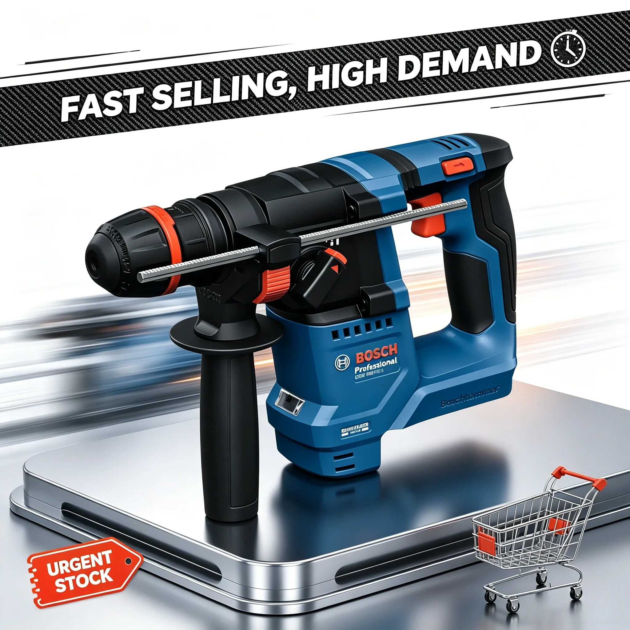 مطرقة دوارة لاسلكية بدون فرشاة - مراجعة Power Tools Hammer وسعره