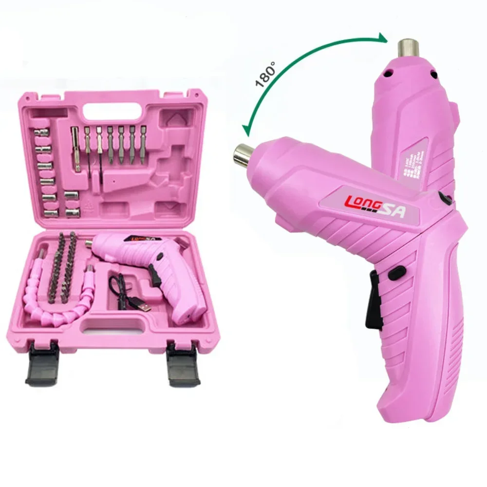 طقم مفك كهربائي وردي بالكامل ل - مراجعة Power Tools Pink وسعره
