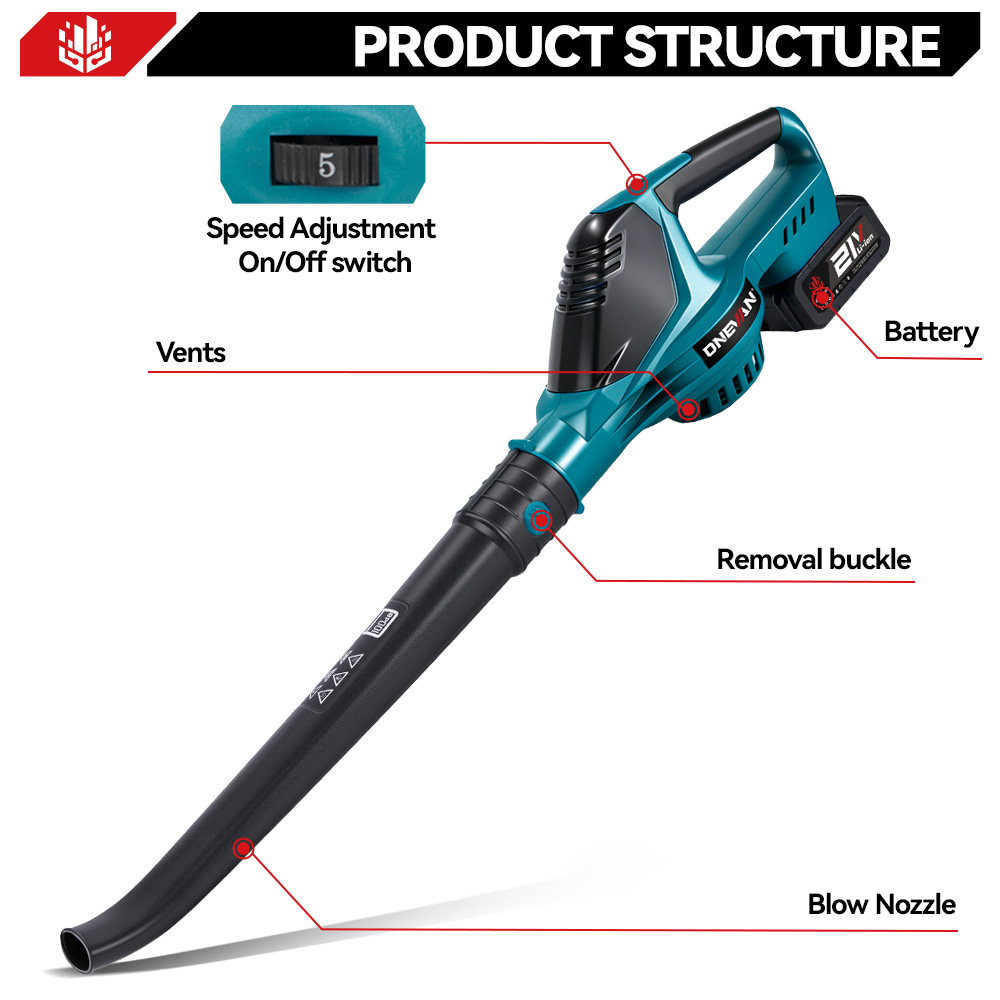 ​ ONEVAN 5500 واط منفاخ الهواء - مراجعة Power Tools Pink وسعره